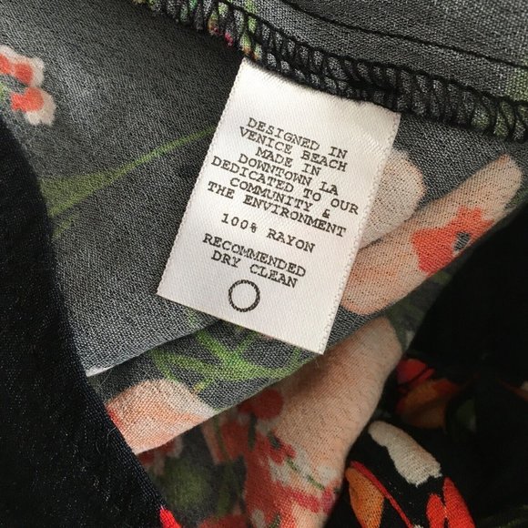 FLYNN SKYE Floral Maxi Dress Lost Poppy Poppies Off Shoulder Cut-Out ~ XS ~ EUC - Picture 11 of 12